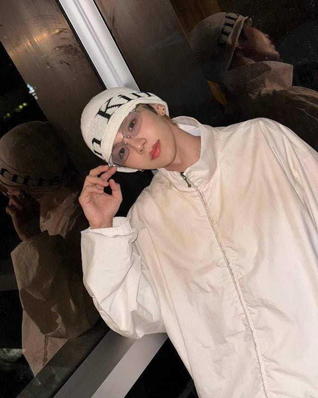 [Riize Shotaro Pick] Matin Kim Logo Linen Short Beanie