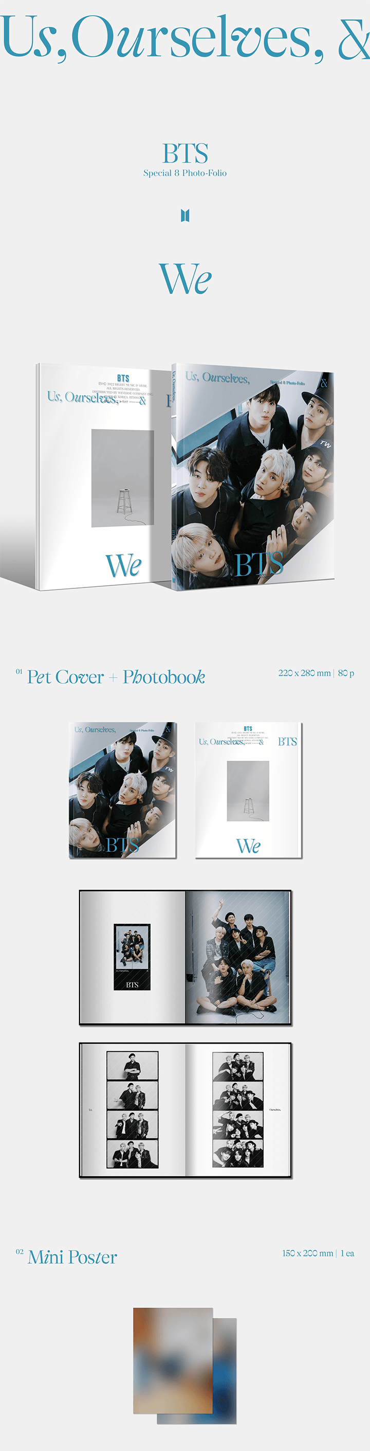 BTS Photobook - Special 8 Photo-Folio Us, Ourselves, and BTS 'WE'