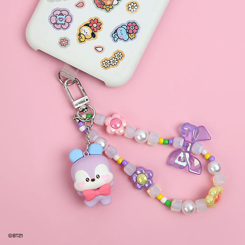 BTS BT21 Monopoly Beads Strap Keyring