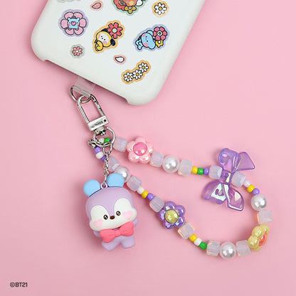 BTS BT21 Monopoly Beads Strap Keyring