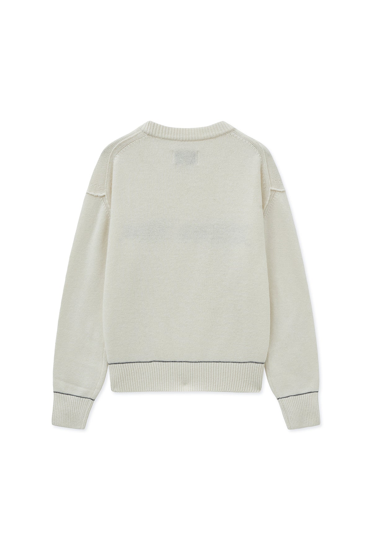 [Aespa Ningning Worn] Matin Kim Color Trim Line Logo Pullover