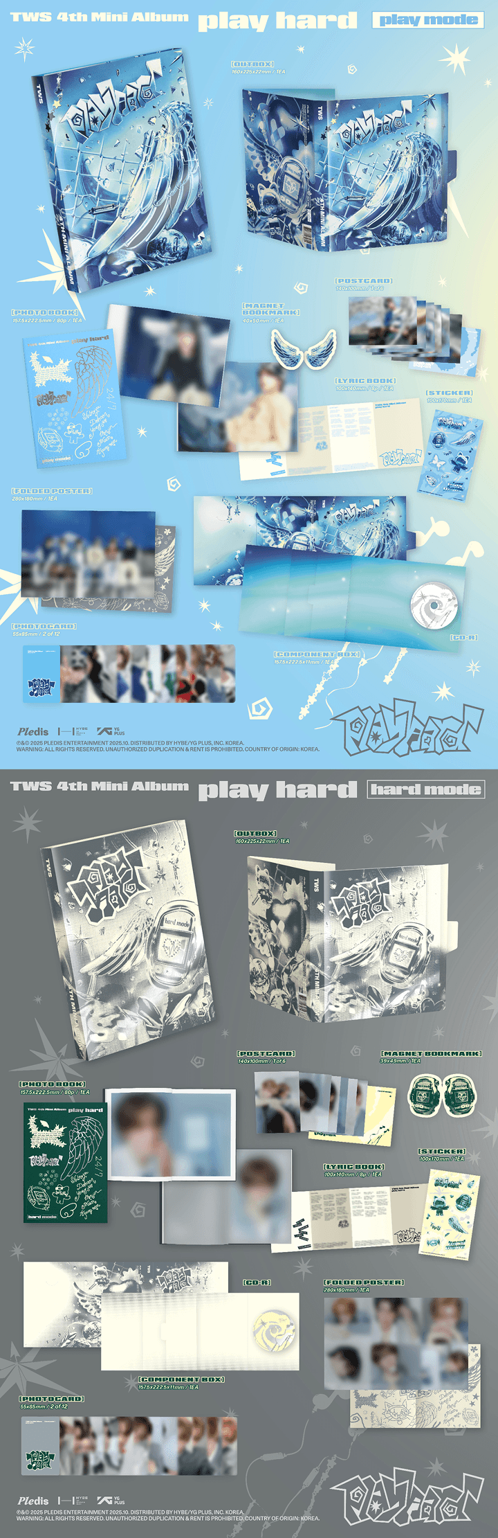 TWS 'Play Hard' 4th Mini Album (with Weverse Gift)
