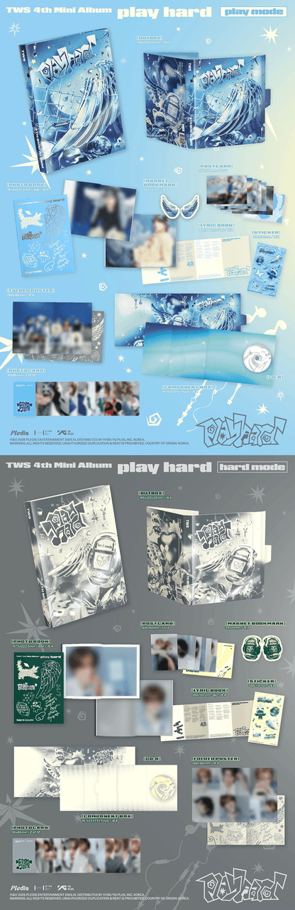 TWS 'Play Hard' 4th Mini Album (with Weverse Gift)
