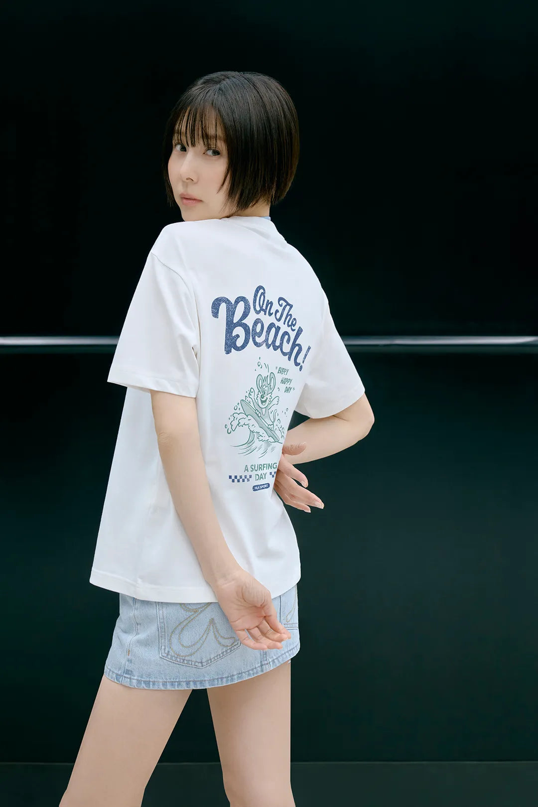 [Woodz Worn] FILA Coldwave+ On the Beach Short Sleeve T-shirt