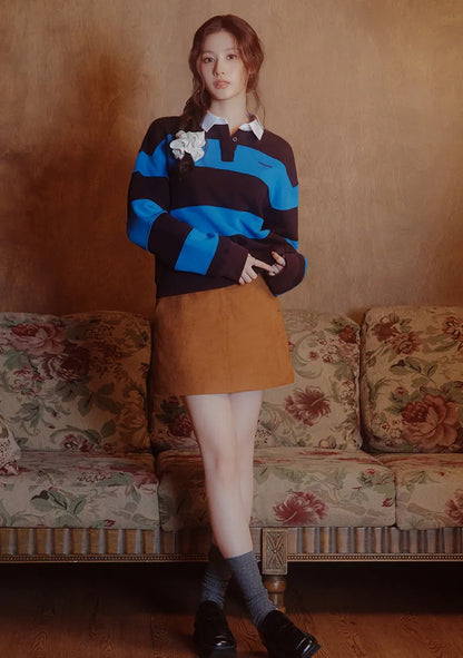 [Twice Sana Pick] 26FW COVERNAT WOMAN Rugby Sweatshirt