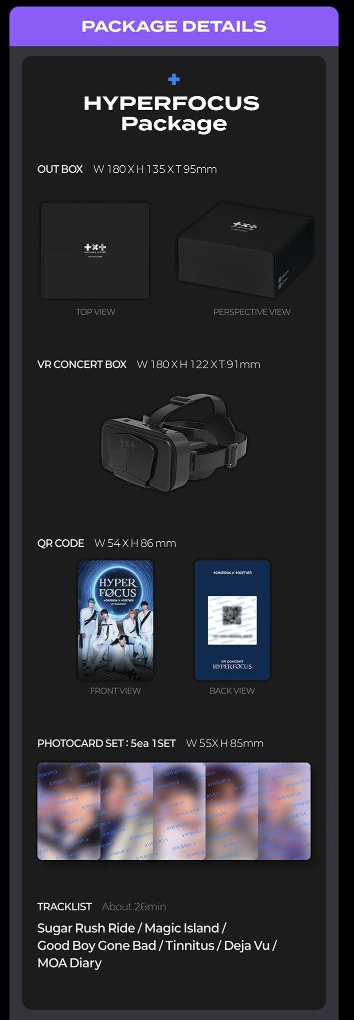 Tomorrow X Together VR Concert Box Full Box Package