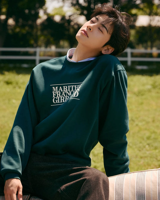 [Cha Eunwoo & Go Youn Jung Worn] Marithé et François Girbaud Classic Logo Sweatshirt