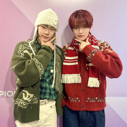 [Close Your Eyes Jang Yeo Jun Worn] Varzar VA Patch Fly Knit Beanie