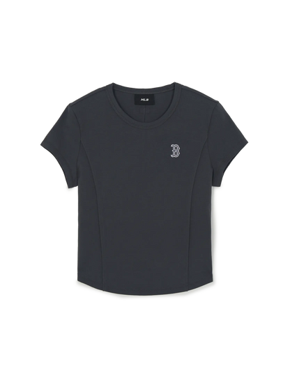 [Aespa Karina Worn] 26 Summer MLB Women's Basic Slim Fit Short Sleeve T-Shirt