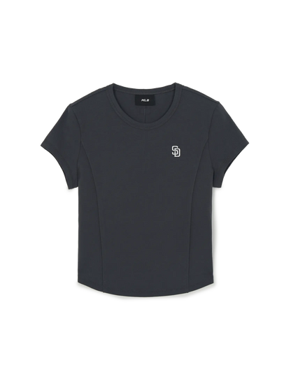 [Aespa Karina Worn] 26 Summer MLB Women's Basic Slim Fit Short Sleeve T-Shirt