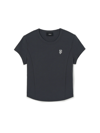 [Aespa Karina Worn] 26 Summer MLB Women's Basic Slim Fit Short Sleeve T-Shirt
