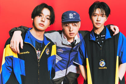 [UMBRO X NCT WISH] HBL OG Colorblock Stand Neck Windbreaker Jacket