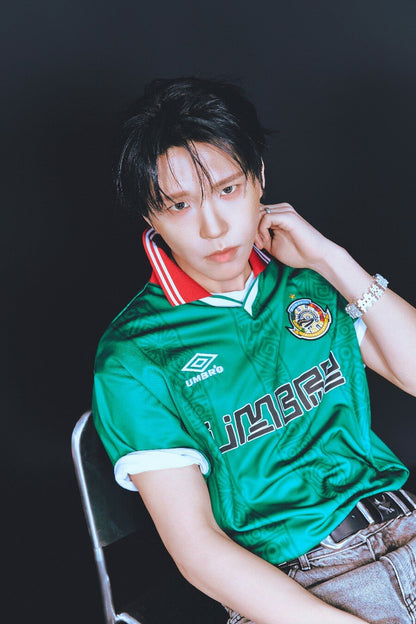 [UMBRO X NCT WISH] HBL Star Champ MEX Short Sleeve Soccer Jersey Green