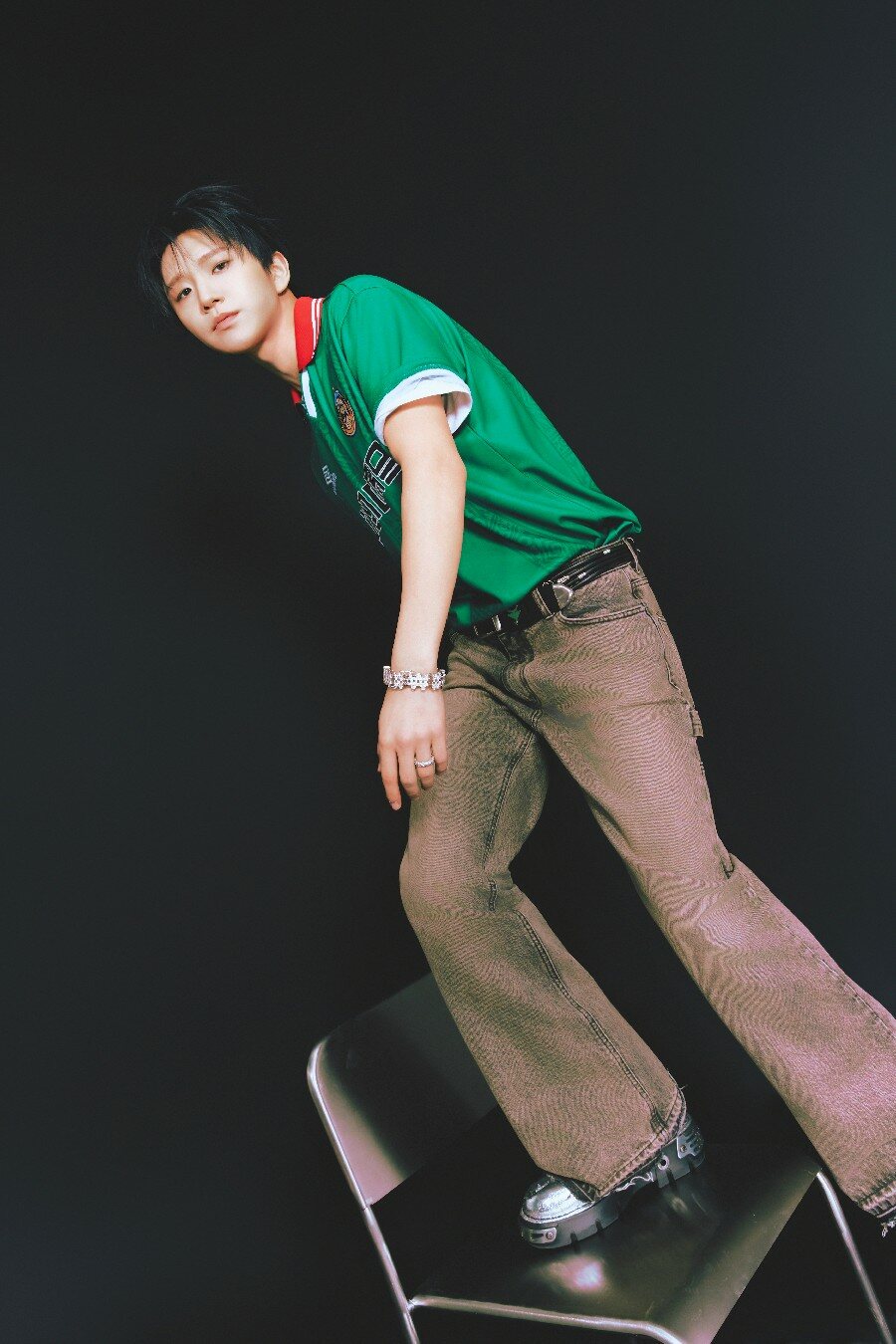 [UMBRO X NCT WISH] HBL Star Champ MEX Short Sleeve Soccer Jersey Green