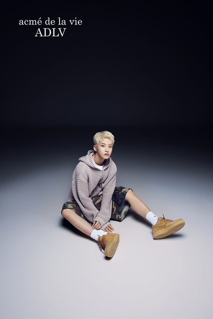 SEVENTEEN Hoshi X 25SS ADLV Solid Knit Hoodie Zip Up