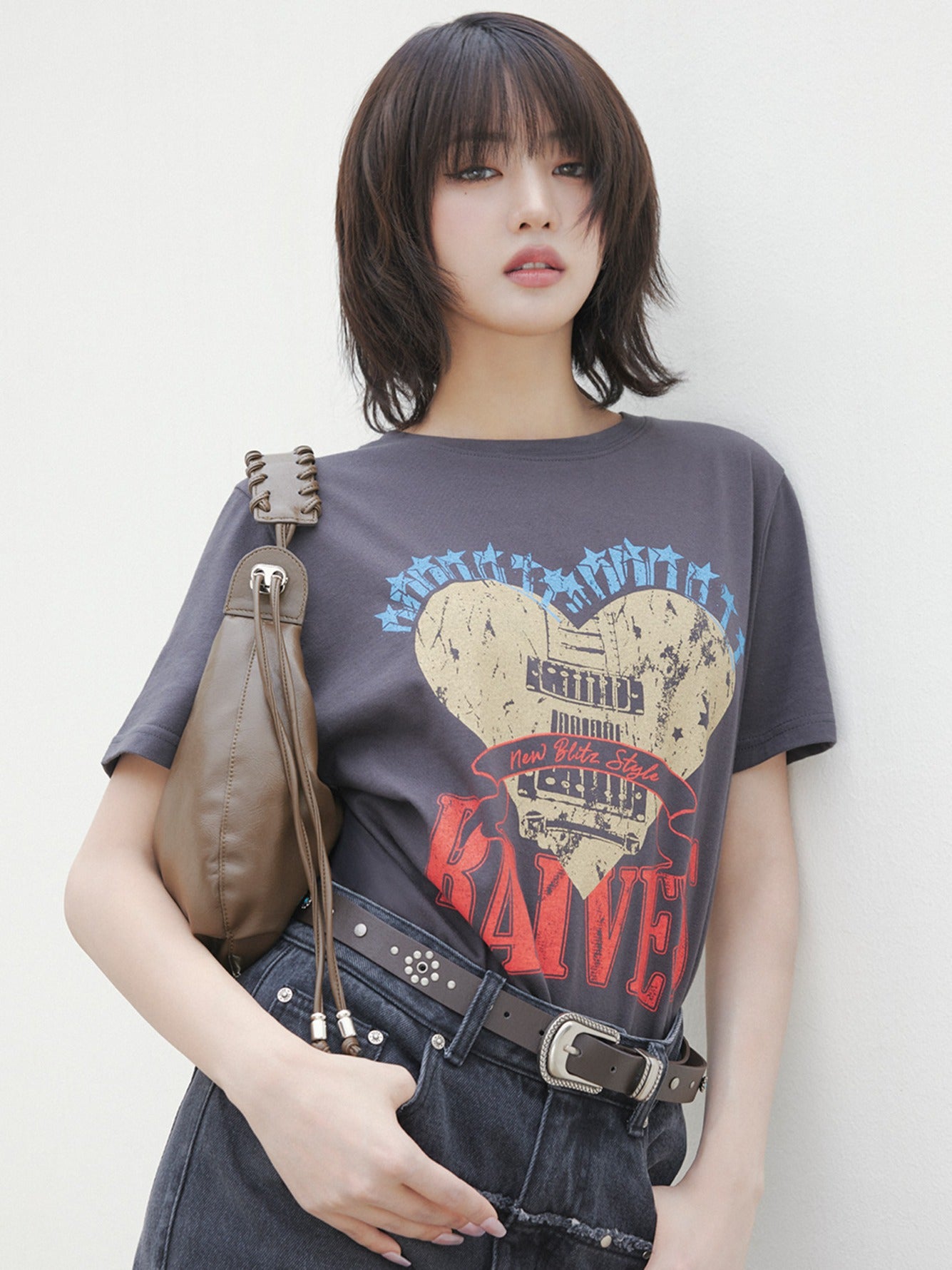i-dle Minnie X Raive Heart Ravers Graphic T-Shirt