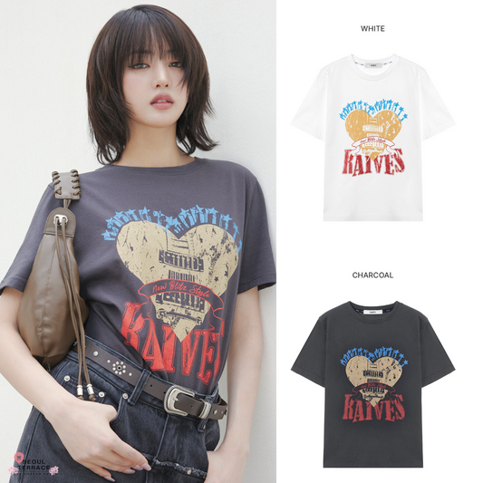 i-dle Minnie X Raive Heart Ravers Graphic T-Shirt