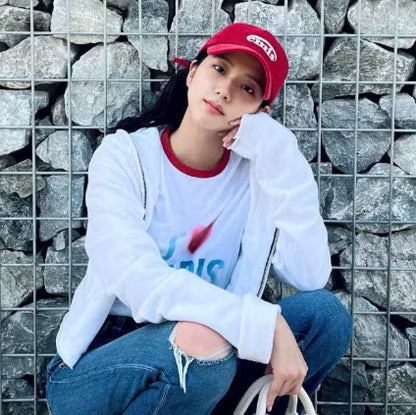 [Blackpink Jisoo Worn] EMIS New Logo Corduroy Cap