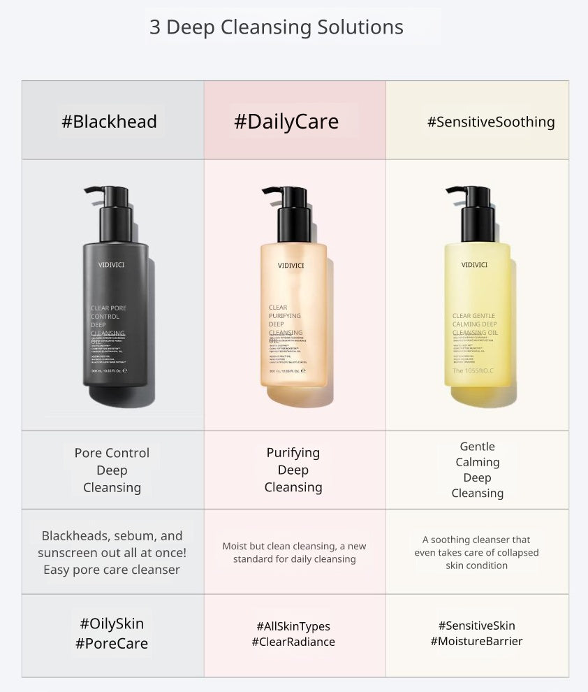 [Lesserafim Kazuha Pick] Vidivici Clear Deep Cleansing Oil