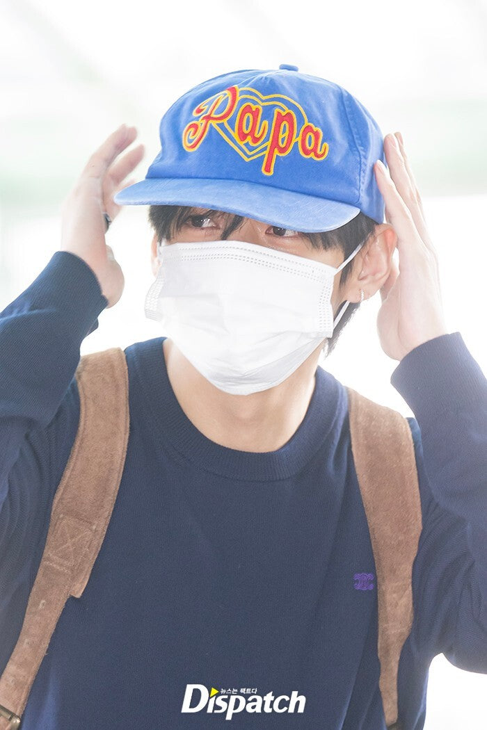 [BTS V Worn] XTONZ Papa Vintage Washed Ball Cap (BLUE)