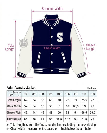 Seoul National University - Baseball Jacket (NAVY)