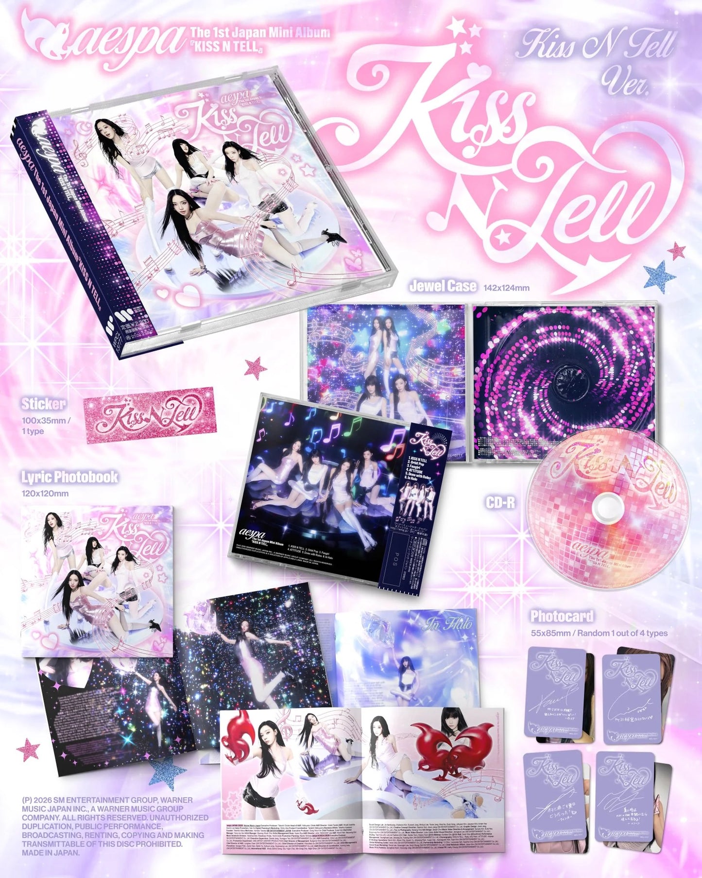 aespa - KISS N TELL [1ST JP MINI ALBUM]