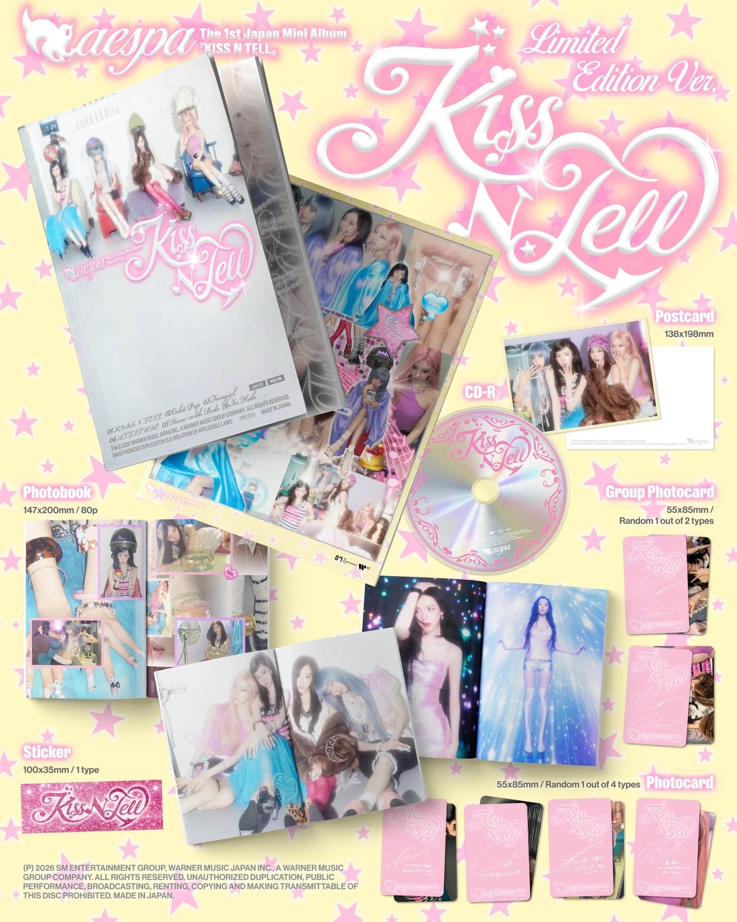 aespa - KISS N TELL [1ST JP MINI ALBUM]