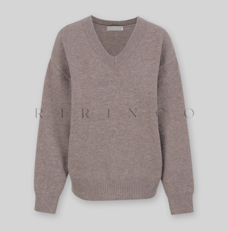 RIRINCO - Rodicent Wool Spandex V-Neck Knitwear
