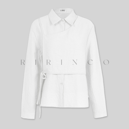 RIRINCO - Roybeld Layered Strap Bustier Shirt Blouse