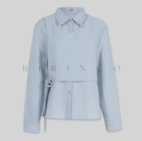RIRINCO - Roybeld Layered Strap Bustier Shirt Blouse