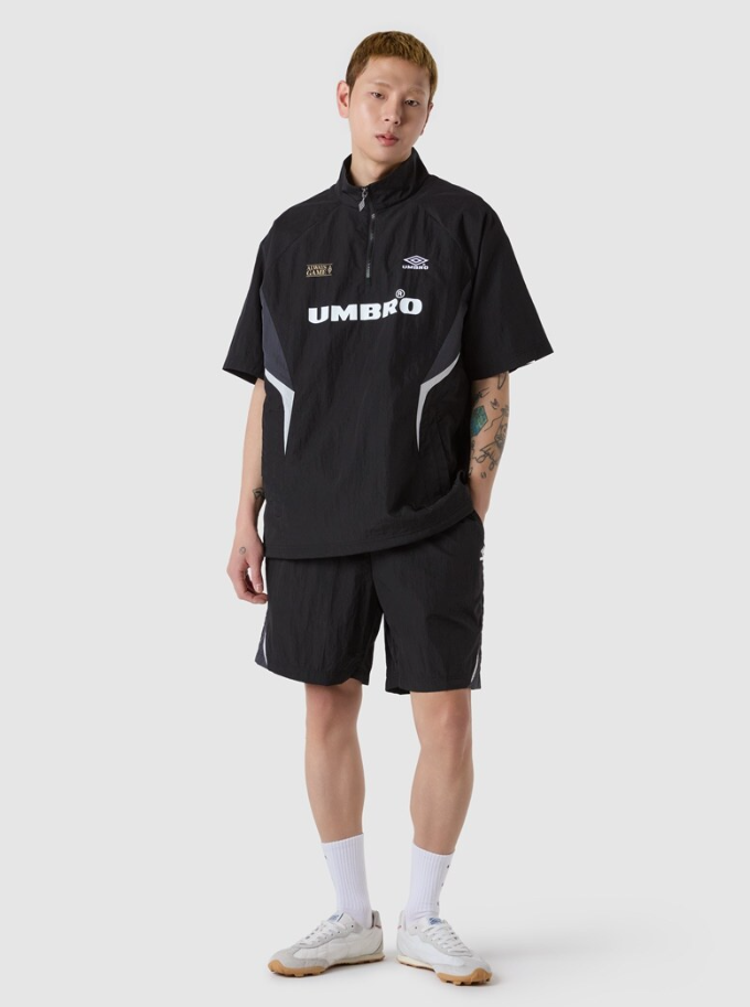 DAY6] HBL BLOKE Short Sleeve Stand Neck Anorak – SEOUL TERRACE