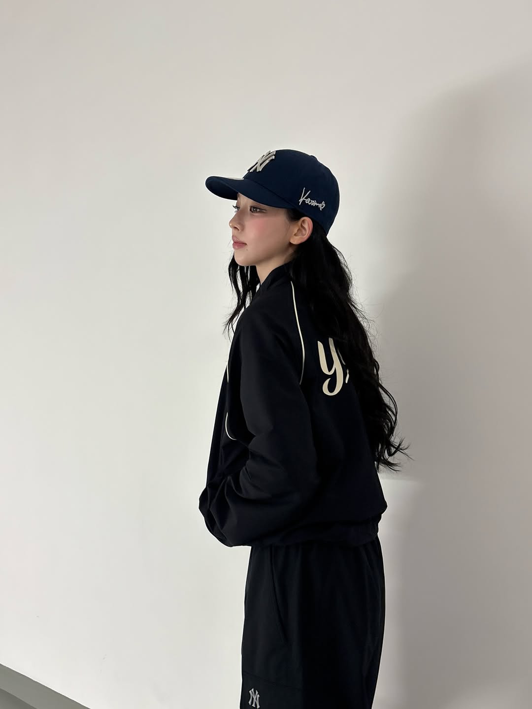 Aespa Karina Worn] MLB Women's Sportive Varsity Windbreaker New