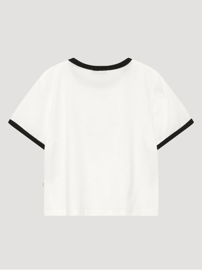 Aespa Karina X Nordisk Crop Ringer Short Sleeve T-Shirt