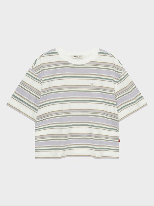 [Aespa Karina PIck] 26 Summer Nordisk Multi-stripe Short-Sleeve T-shirt - W