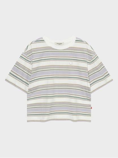 [Aespa Karina PIck] 26 Summer Nordisk Multi-stripe Short-Sleeve T-shirt - W