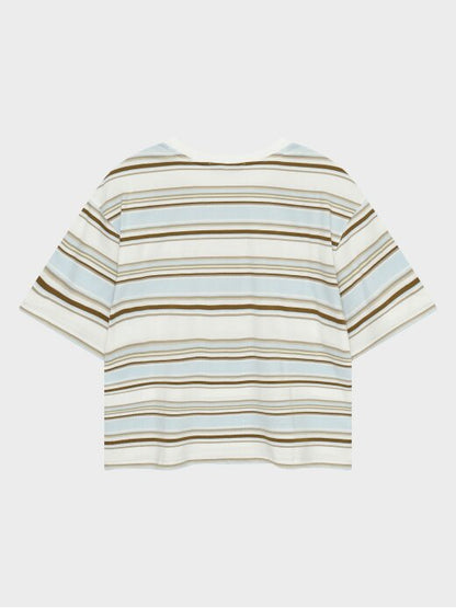 [Aespa Karina PIck] 26 Summer Nordisk Multi-stripe Short-Sleeve T-shirt - W