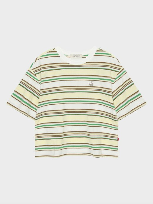 [Aespa Karina PIck] 26 Summer Nordisk Multi-stripe Short-Sleeve T-shirt - W