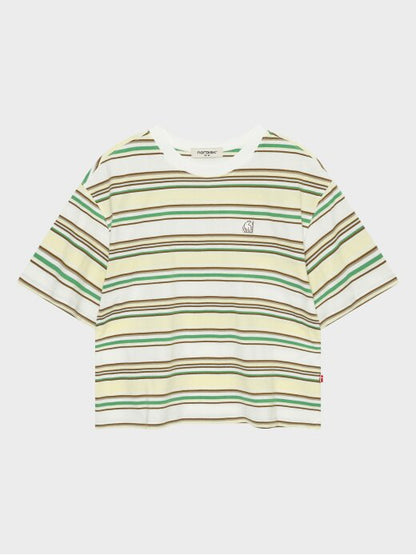 [Aespa Karina PIck] 26 Summer Nordisk Multi-stripe Short-Sleeve T-shirt - W
