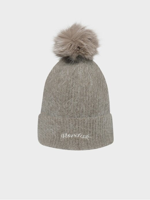 [Aespa Karina Worn] Nordisk Pom Pom Angora Beanie
