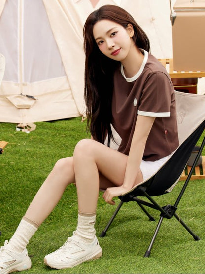 Aespa Karina X Nordisk Crop Ringer Short Sleeve T-Shirt