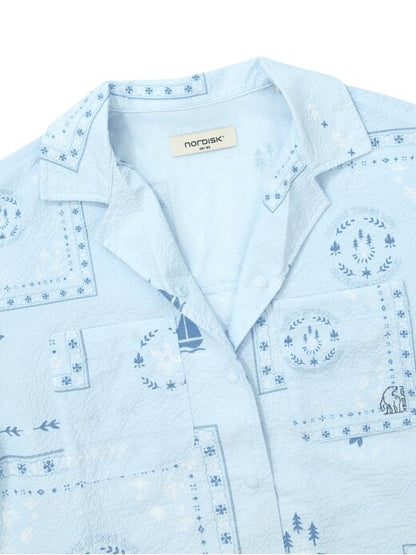 [Aespa Karina PIck] 26 Summer Nordisk Seersucker Short Sleeve Shirt - W