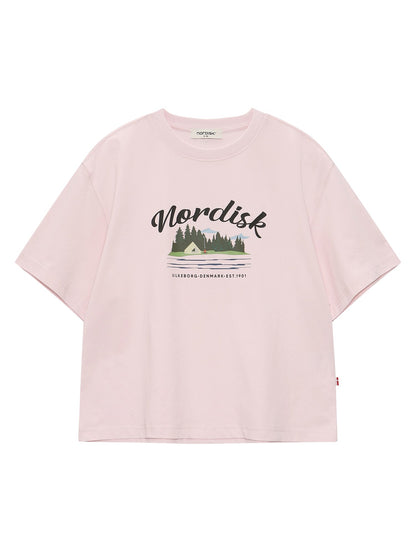 Aespa Karina X Nordisk Sign Logo Graphic Short Sleeve T-Shirt