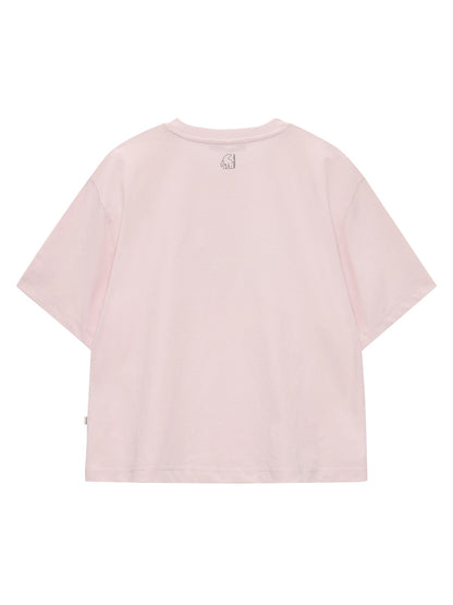 Aespa Karina X Nordisk Sign Logo Graphic Short Sleeve T-Shirt