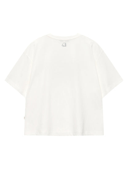 Aespa Karina X Nordisk Sign Logo Graphic Short Sleeve T-Shirt