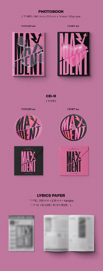 Stray Kids - Mini Album MAXIDENT - CASE / T-CRUSH / HEART VERSION