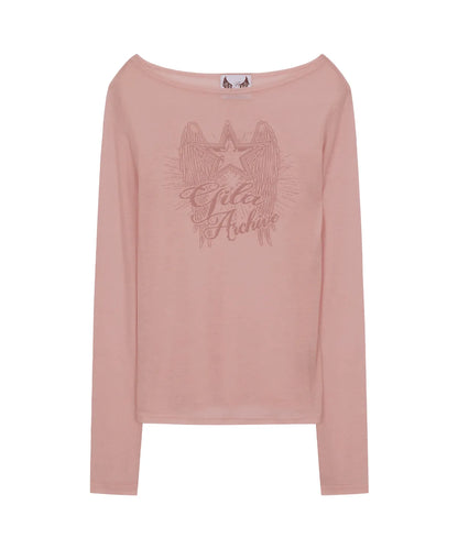 Gila Archive STAR WING SHEER LONG SLEEVE Worn by BLACKPINK JISOO