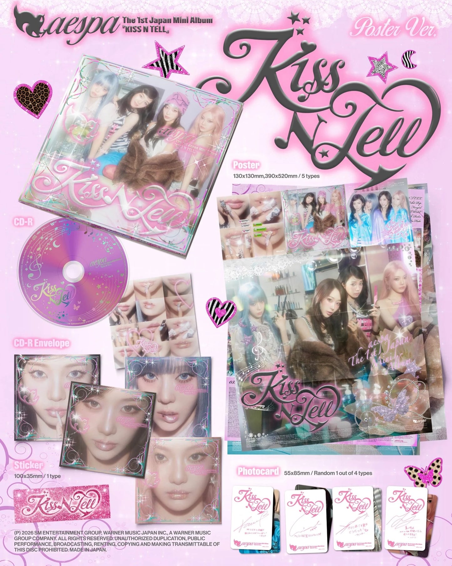 aespa - KISS N TELL [1ST JP MINI ALBUM]