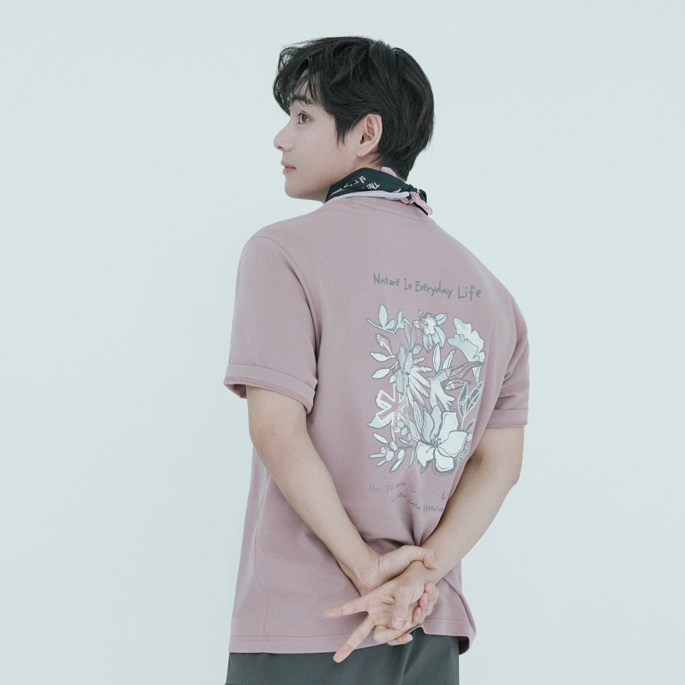 [BTS V Pick]26 Summer Snow Peak Sorona Tropical Short Sleeve T-shirt