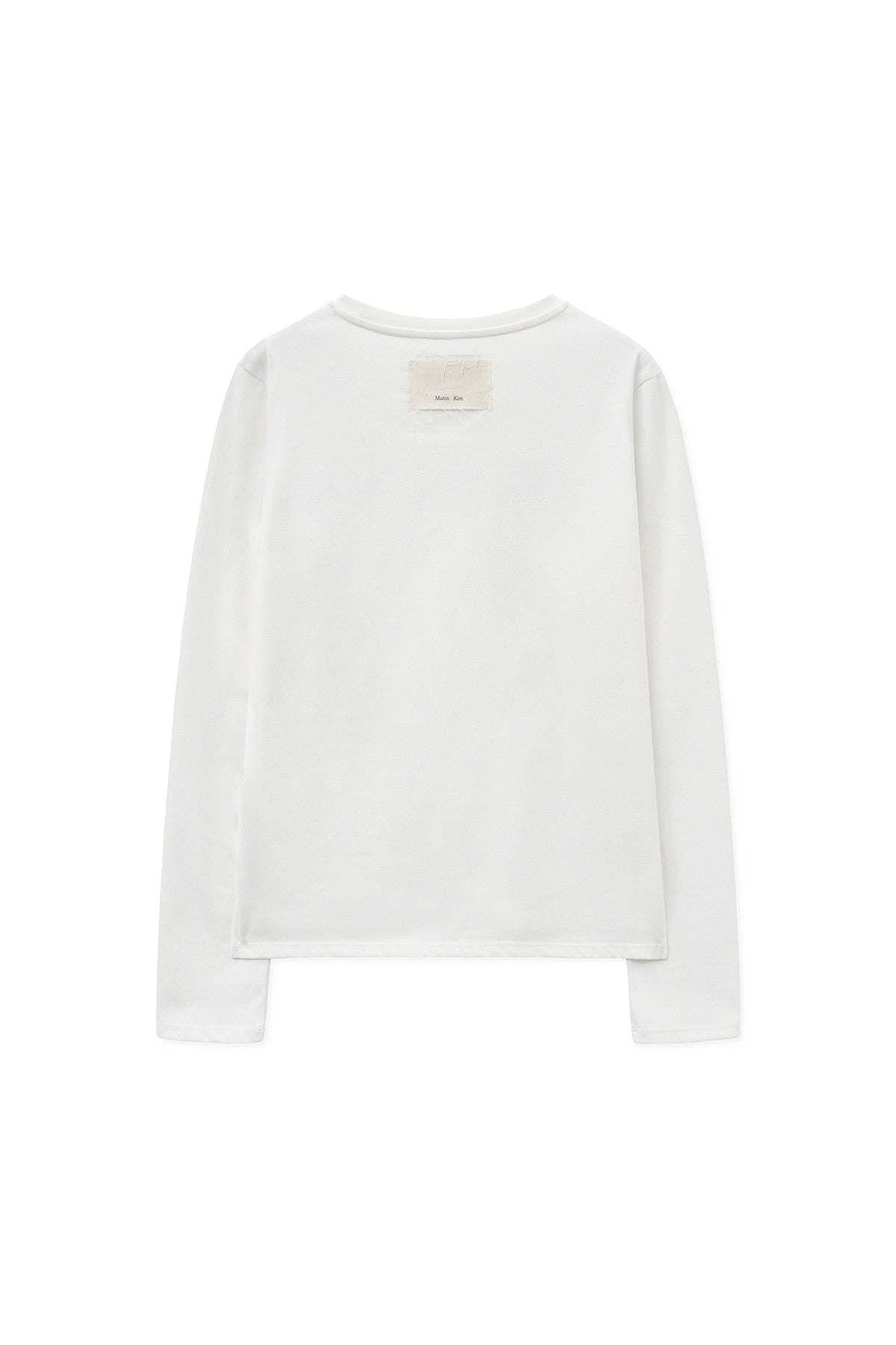 Ive Leeseo Worn] Matin Kim Lettering Graphic Sleeve Top – SEOUL