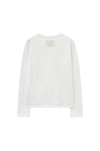 [Ive Leeseo Worn] Matin Kim Lettering Graphic Sleeve Top